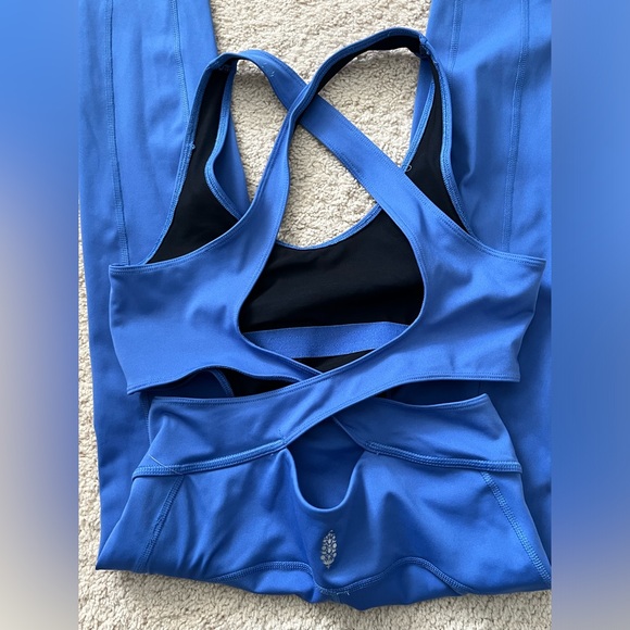 NWT Free People Back it Up Onesie in Pool Blue - Picture 12 of 13